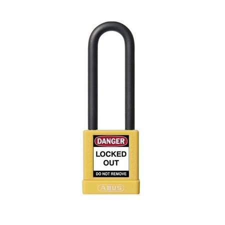 ABUS Abus Lock® Keyed Different Non-Conductive Padlock,  74/40HB75 KD YLW